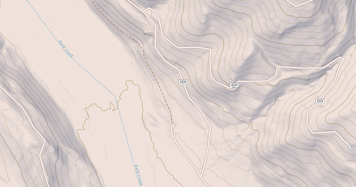 Map preview of EAST GOLD CREEK