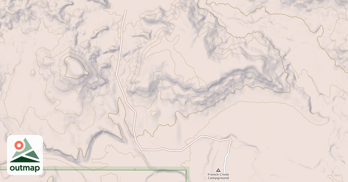 Map of AGATE (FRENCH CREEK CG)