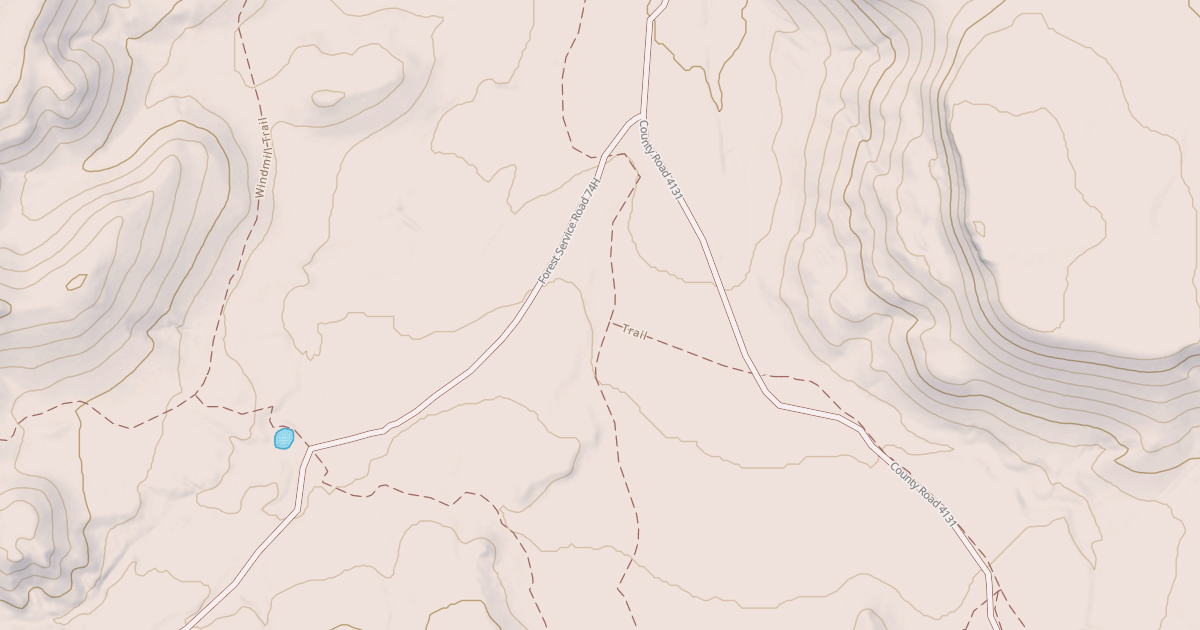 Map preview of USFS National Forest System Roads {5AF1365D-5111-4364-BFA5-B95E51E3C214}