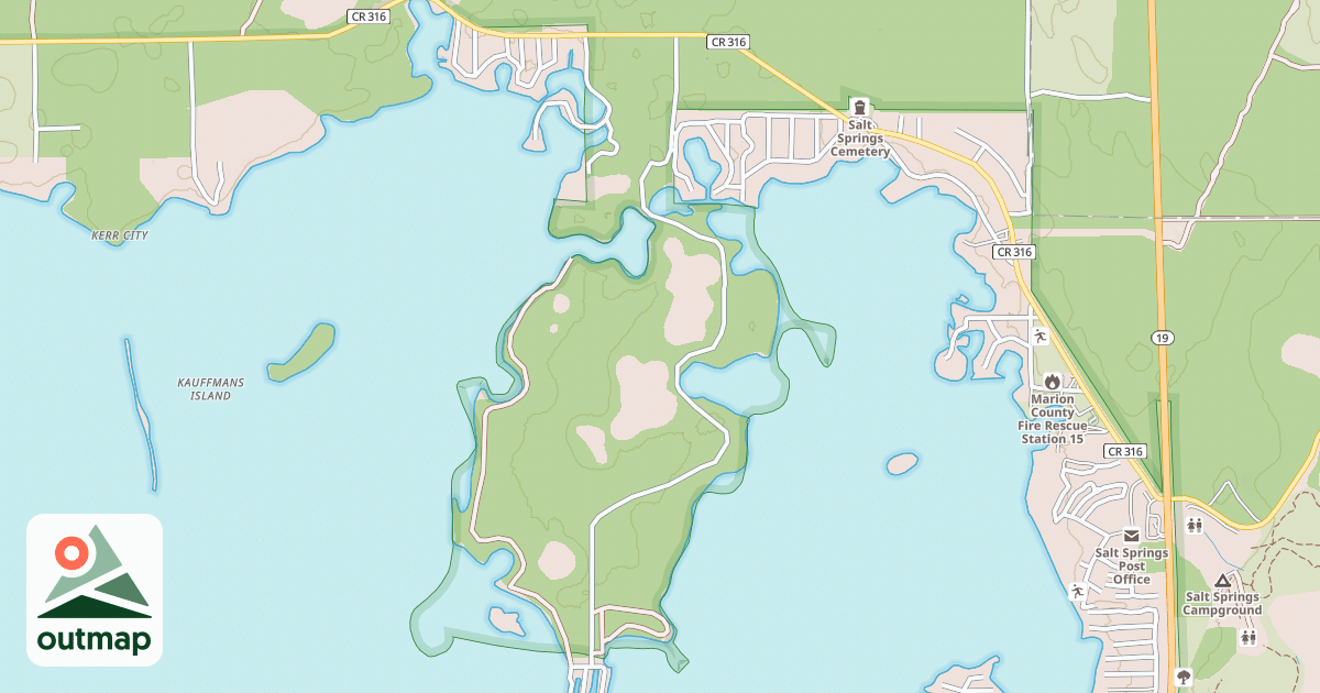 Map of LAKE KERR KEY