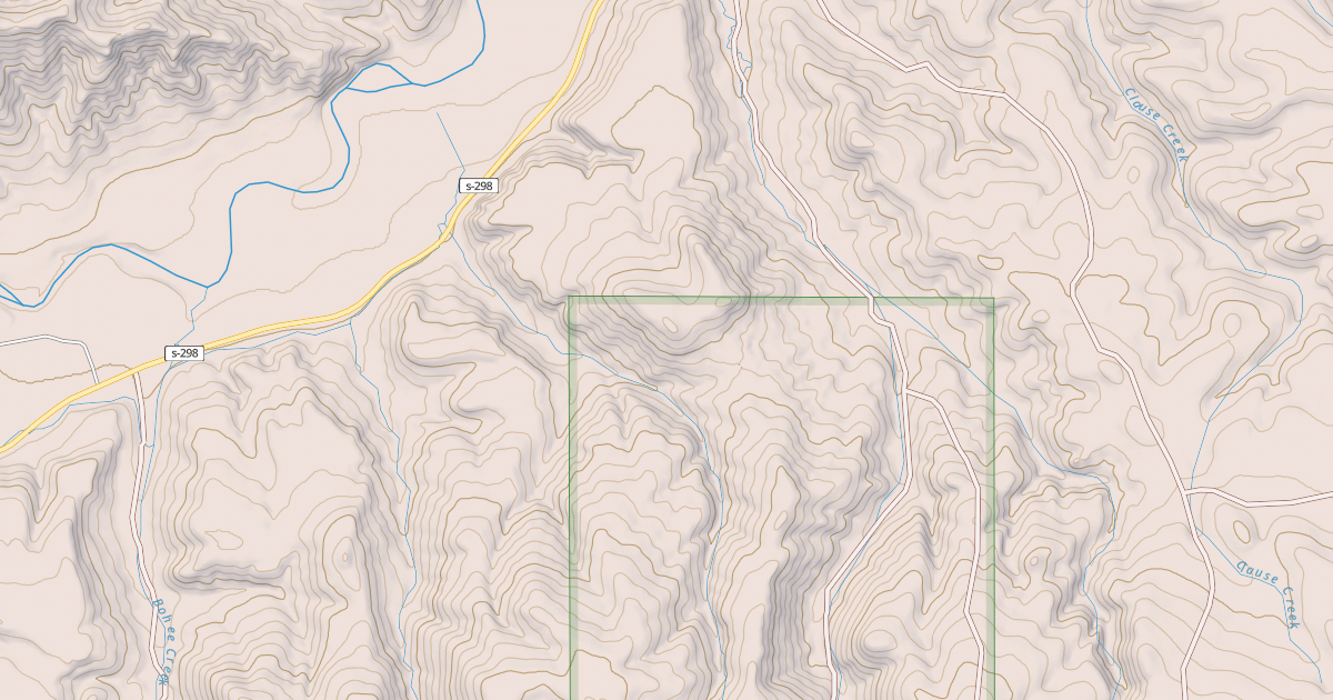 Map preview of WEST DEER CREEK
