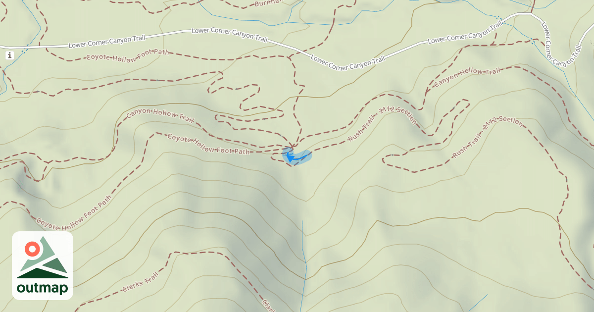 Map of Rush Trail - 212 Section