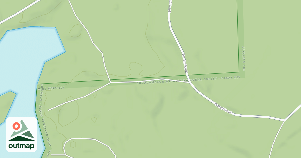 Map of EVERETT ROAD