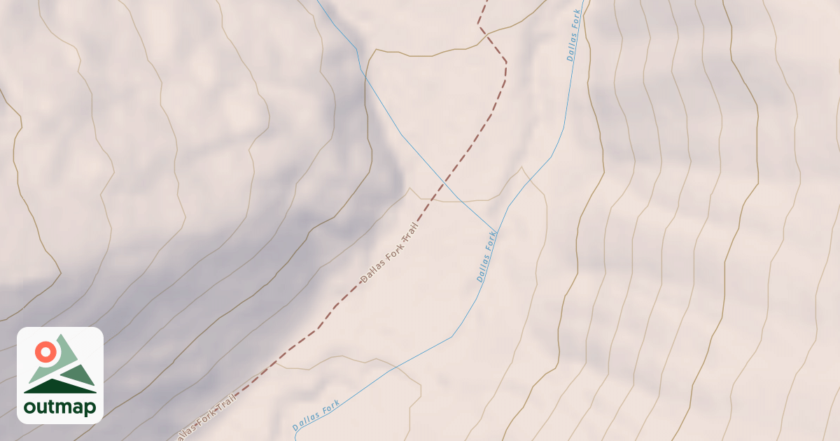 Map of Dallas Fork Snowmobile