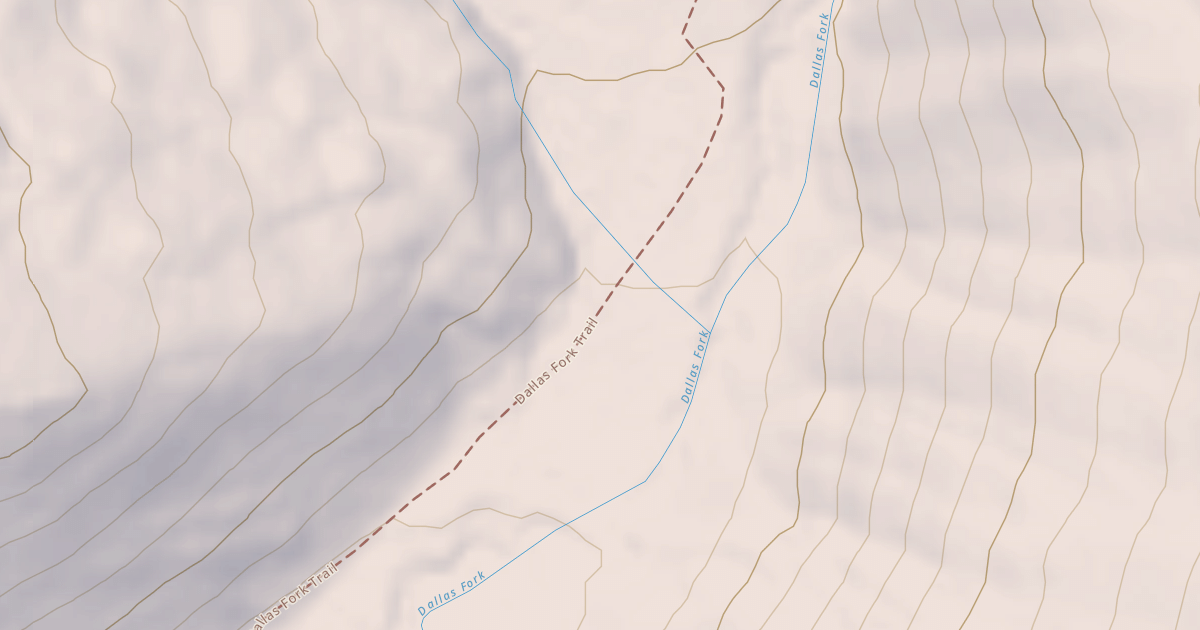 Map preview of Dallas Fork Snowmobile