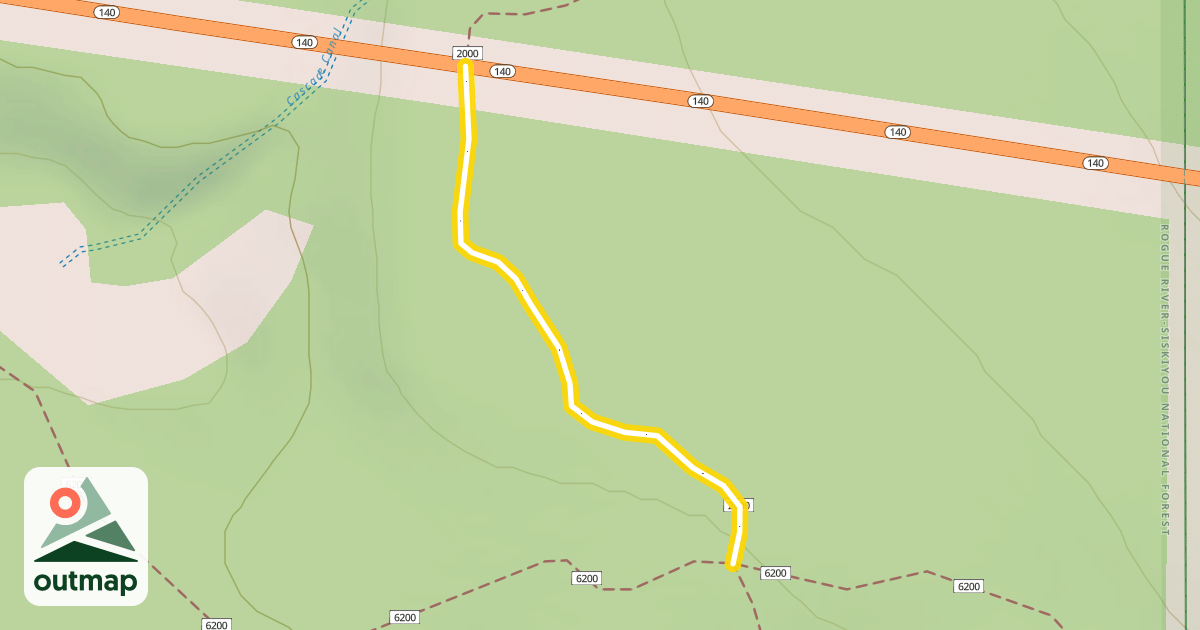 Map of Pacific Crest National Scenic Trail