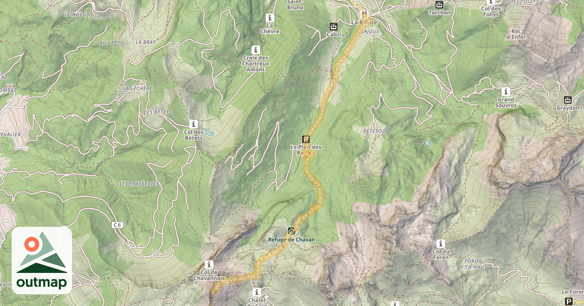 Map of Haute Pointe — La Chèvrerie