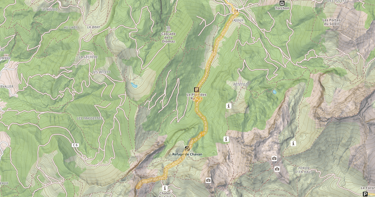 Map preview of Haute Pointe — La Chèvrerie