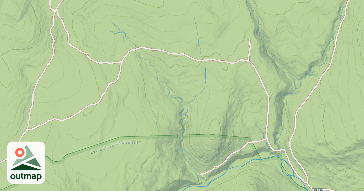 Map of Spruce Peak South