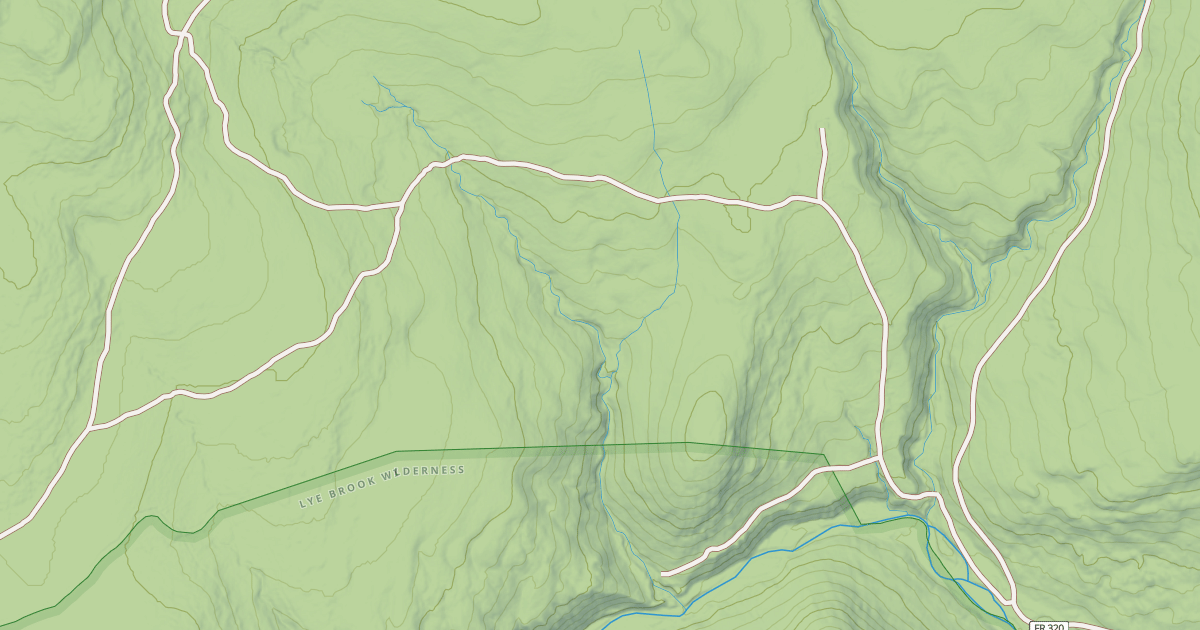 Map preview of Spruce Peak South