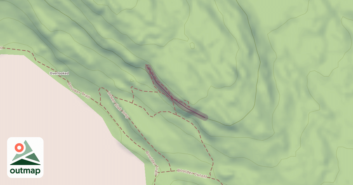 Map of Upper Cliff