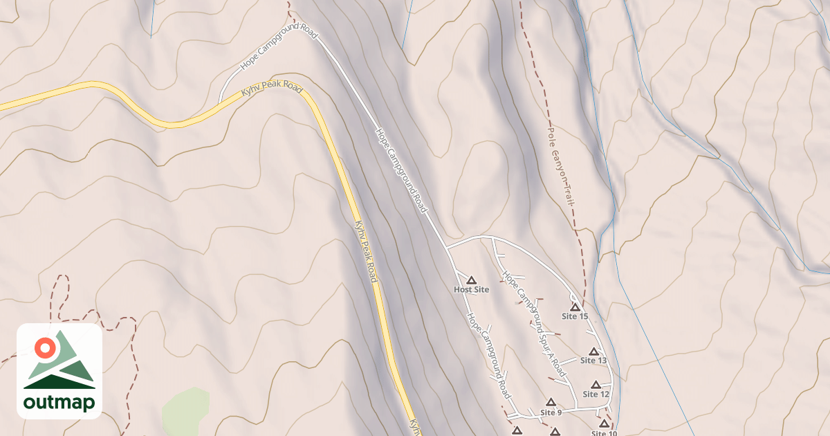 Map of HOPE CAMPGROUND