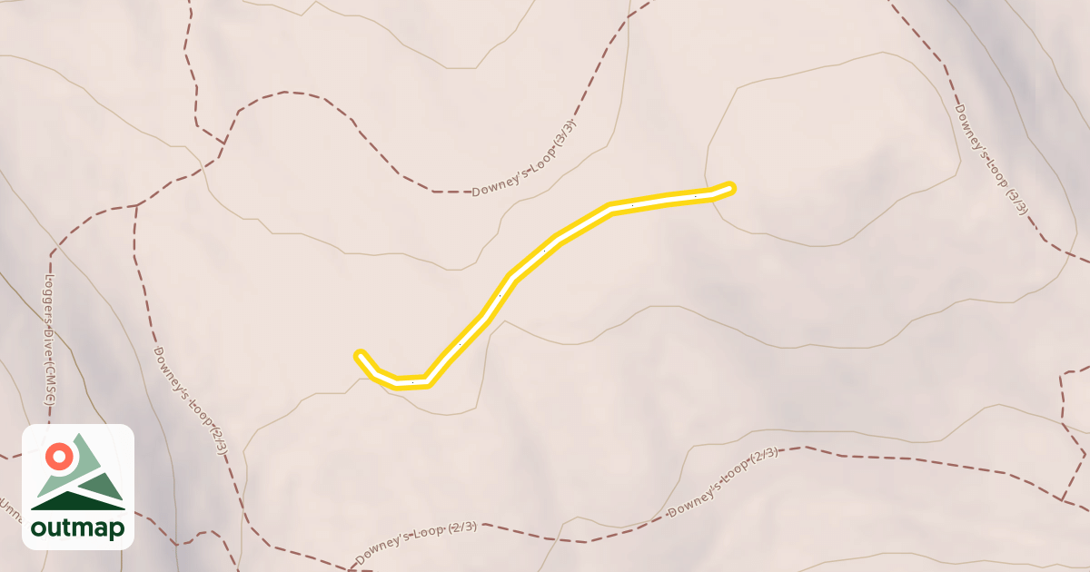 Map of Downey's Butte