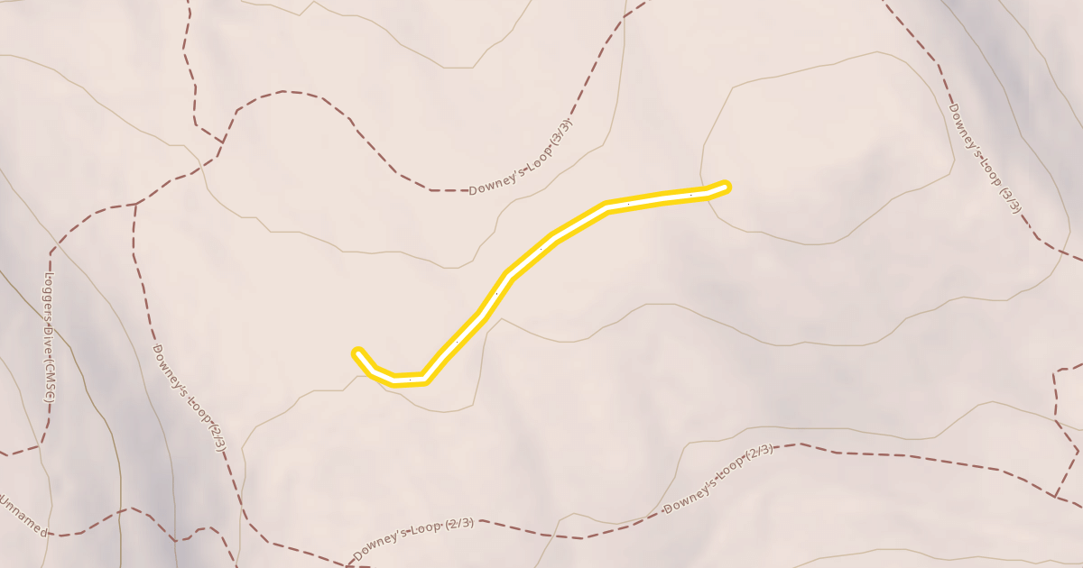 Map preview of Downey's Butte
