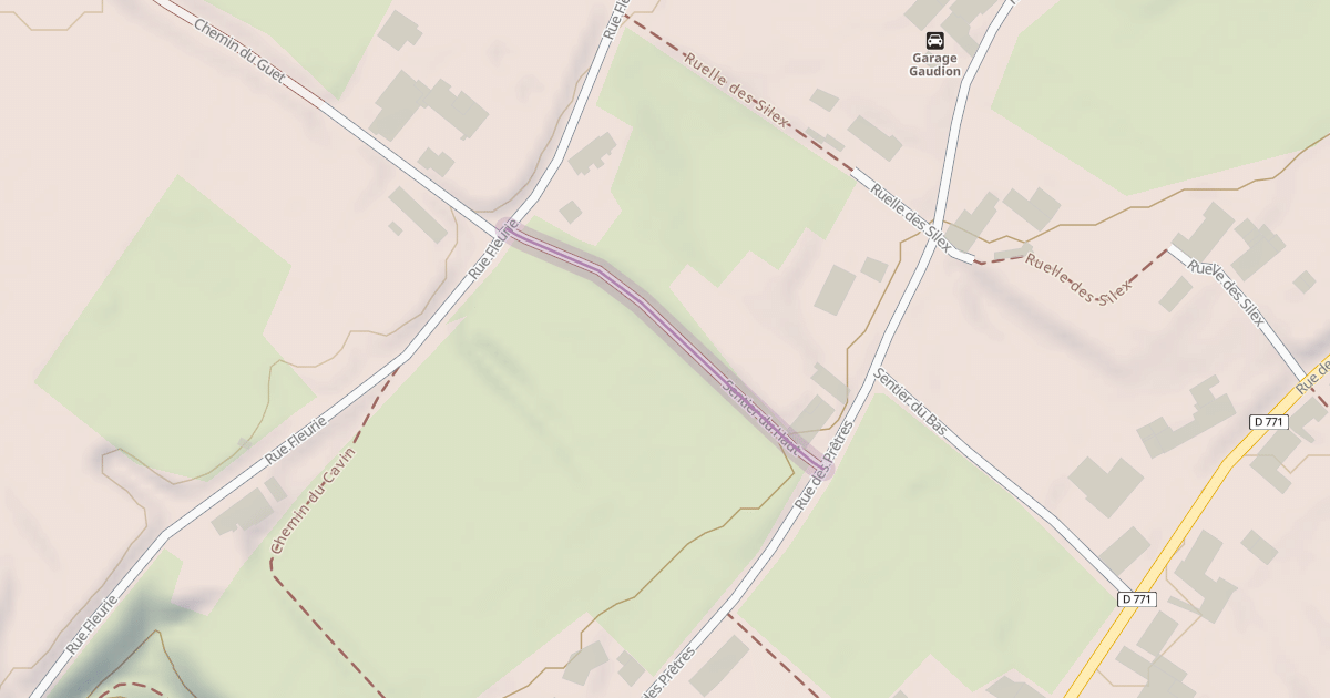 Map preview of Sentier du Haut