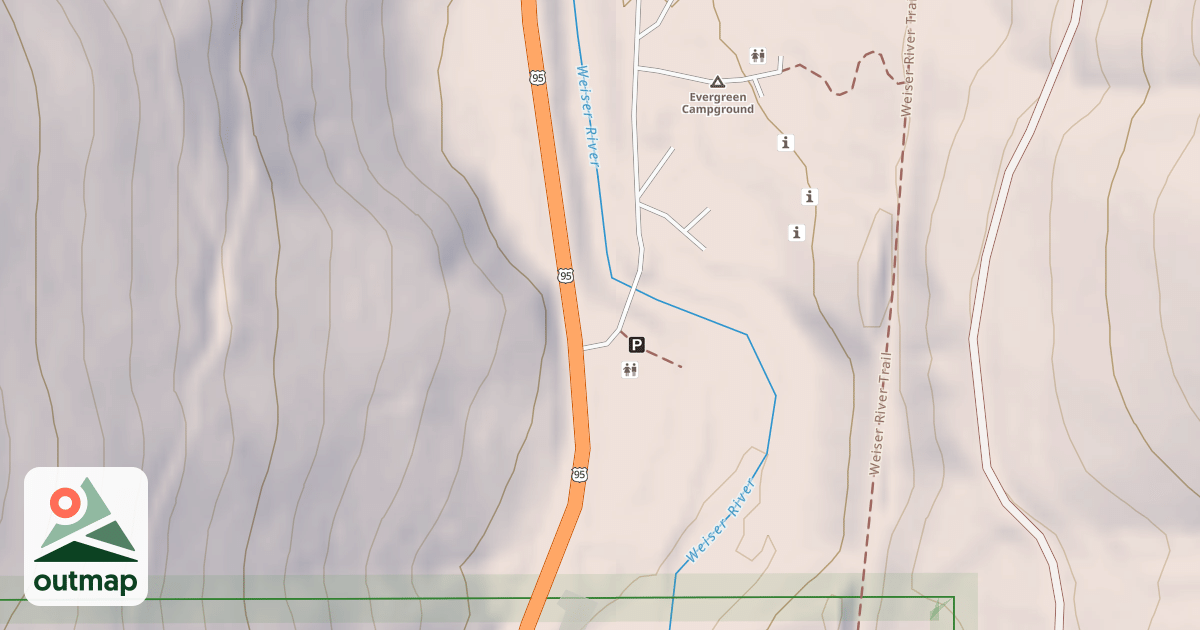 Map of EVERGREEN CG