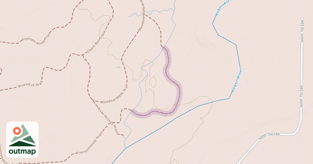 Map of Franson Loop Trail