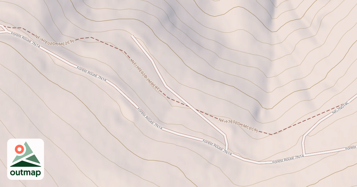 Map of USFS Motor Vehicle Use Map Roads {E1A5E700-9C8D-4F36-9329-88DC485FDDA7}