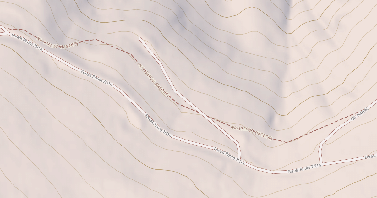 Map preview of USFS Motor Vehicle Use Map Roads {E1A5E700-9C8D-4F36-9329-88DC485FDDA7}