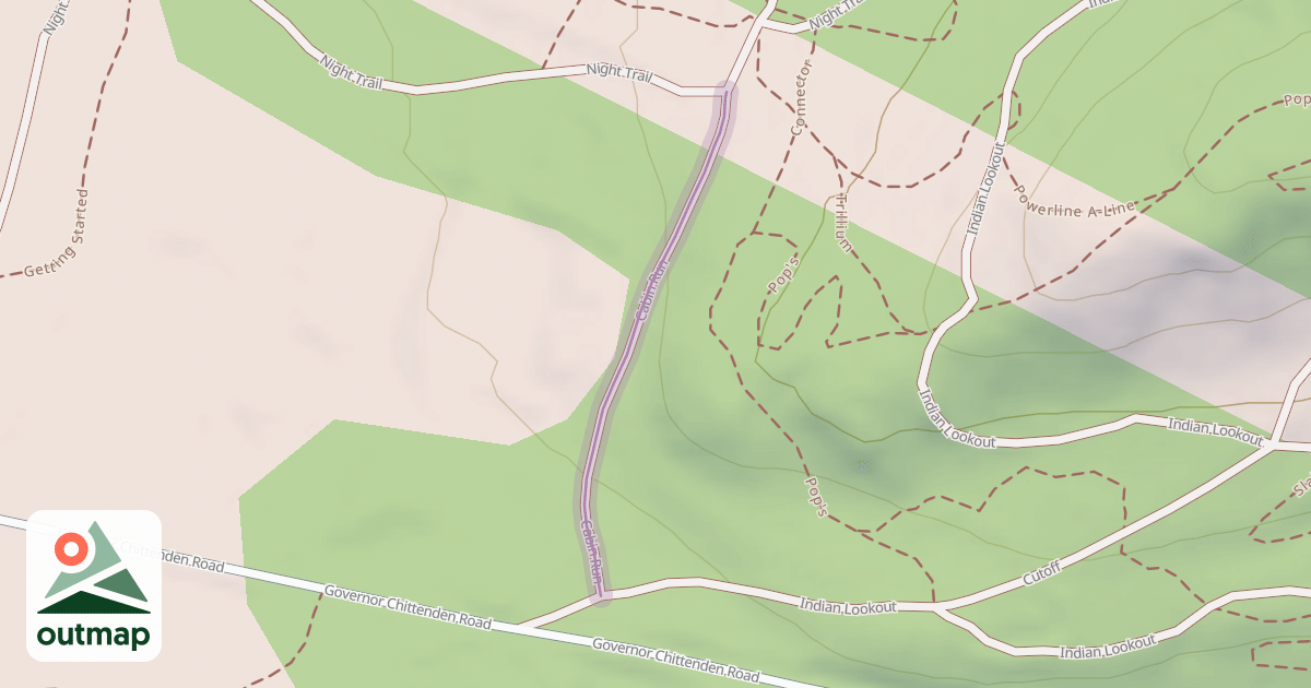 Map of Cabin Run