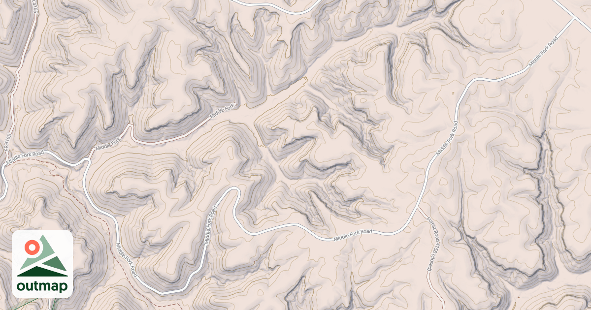 Map of CANE CREEK