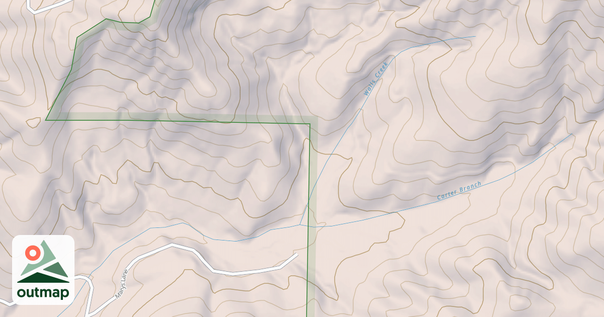 Map of ROCKY BRANCH