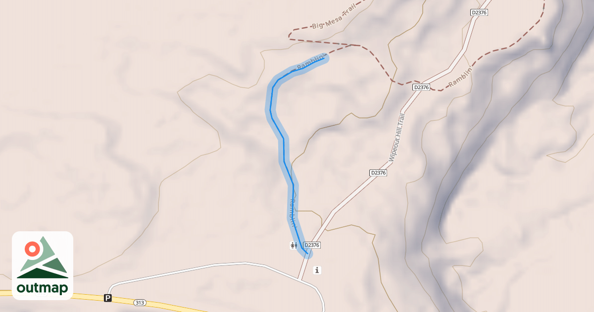 Map of Ramblin' Trail