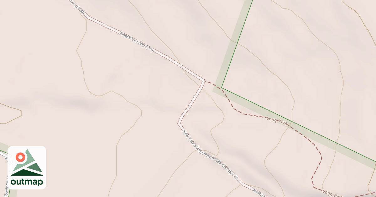 Map of Durfee Road Snowmobile Trail