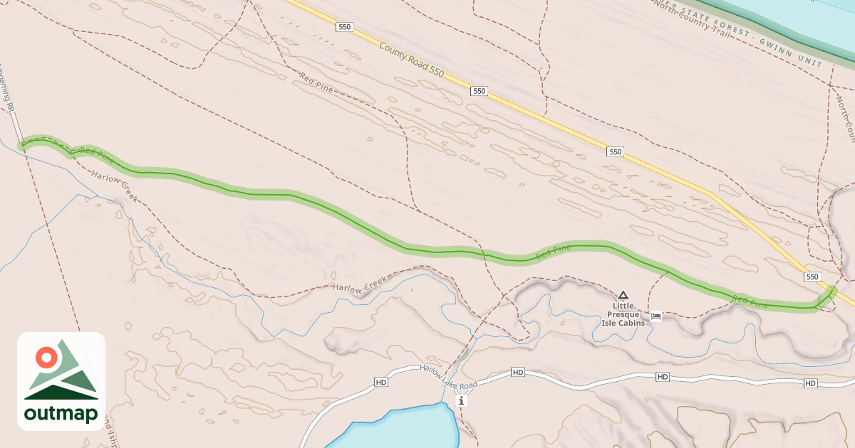 Map of Red Pine