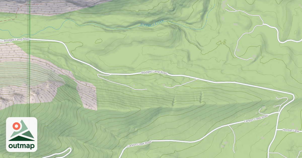 Map of (FDR) BLODGETT CREEK