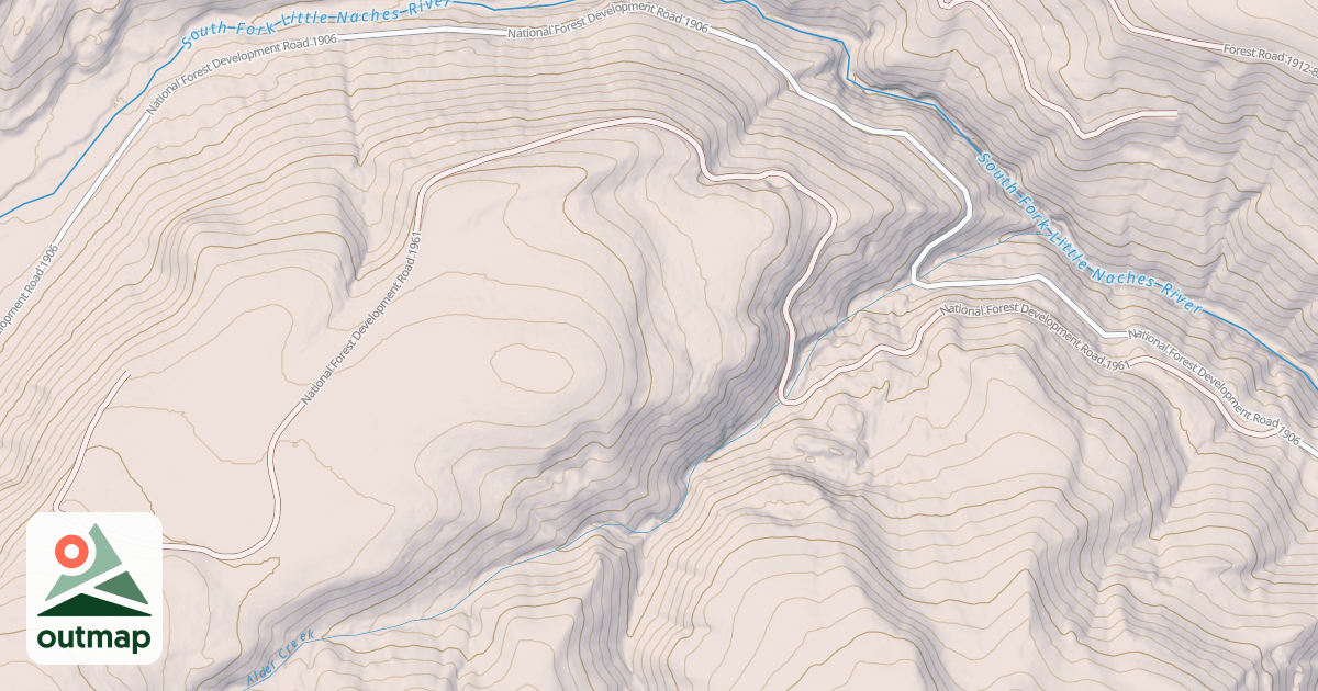 Map of ALDER CREEK