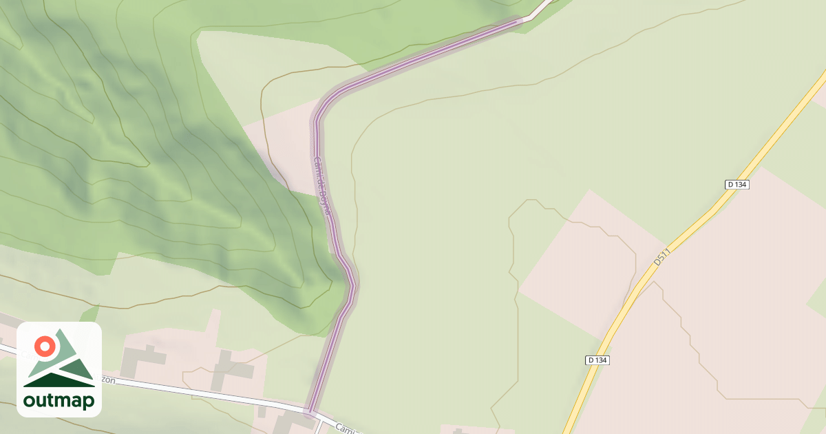 Map of Cami de Boyna