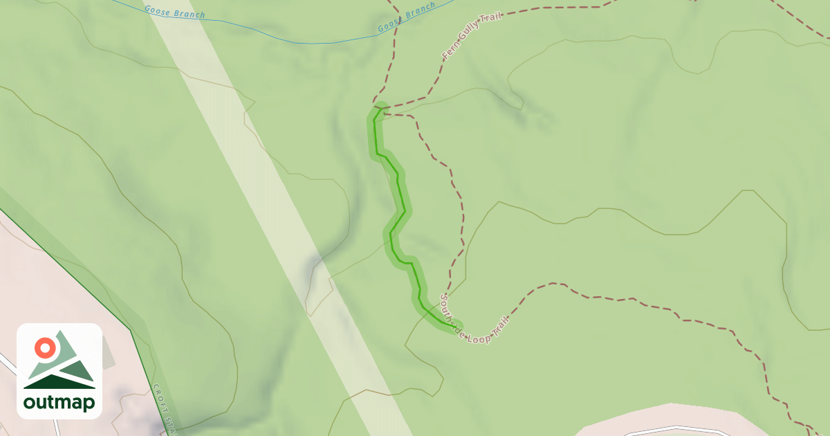 Map of Southside Loop Trail