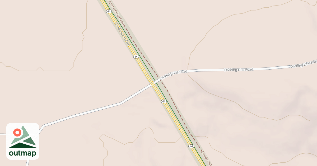 Map of Coudy Pike Snowmobile Trails