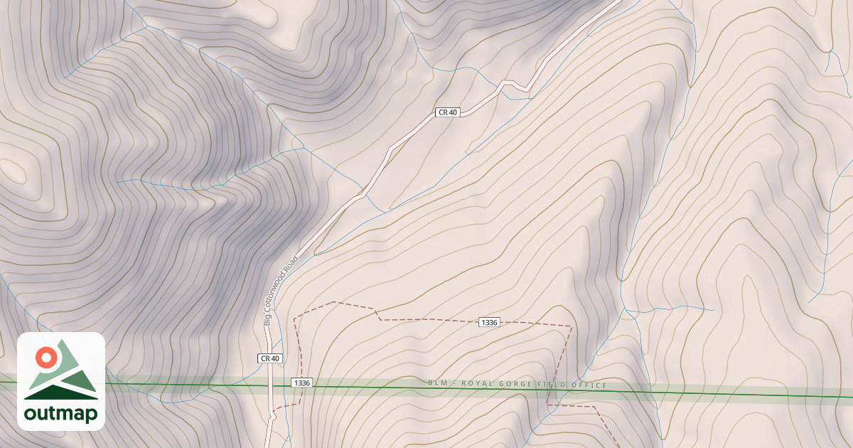 Map of BIG COTTONWOOD