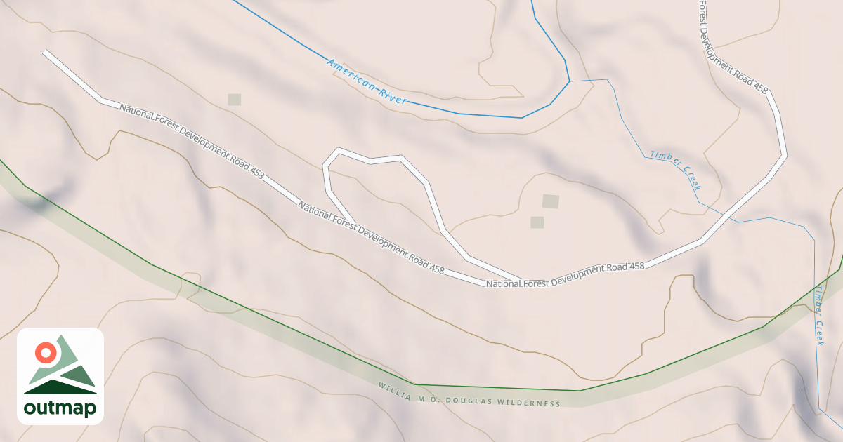 Map of TIMBER CREEK SUMMER HOMES SPUR