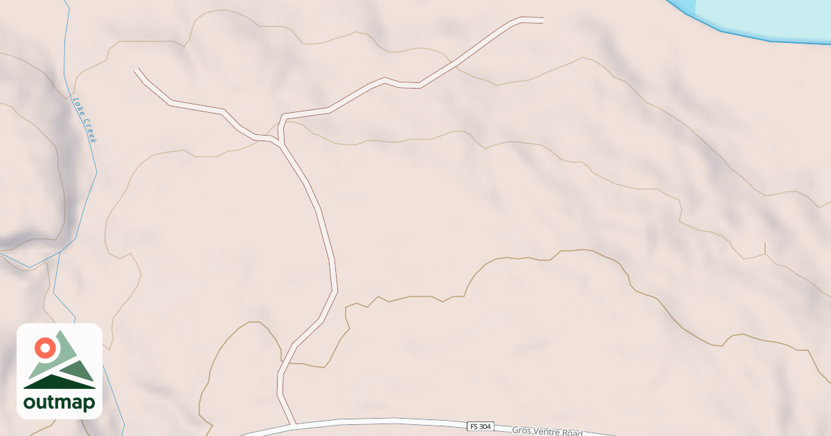 Map of GROS VENTRE SPUR