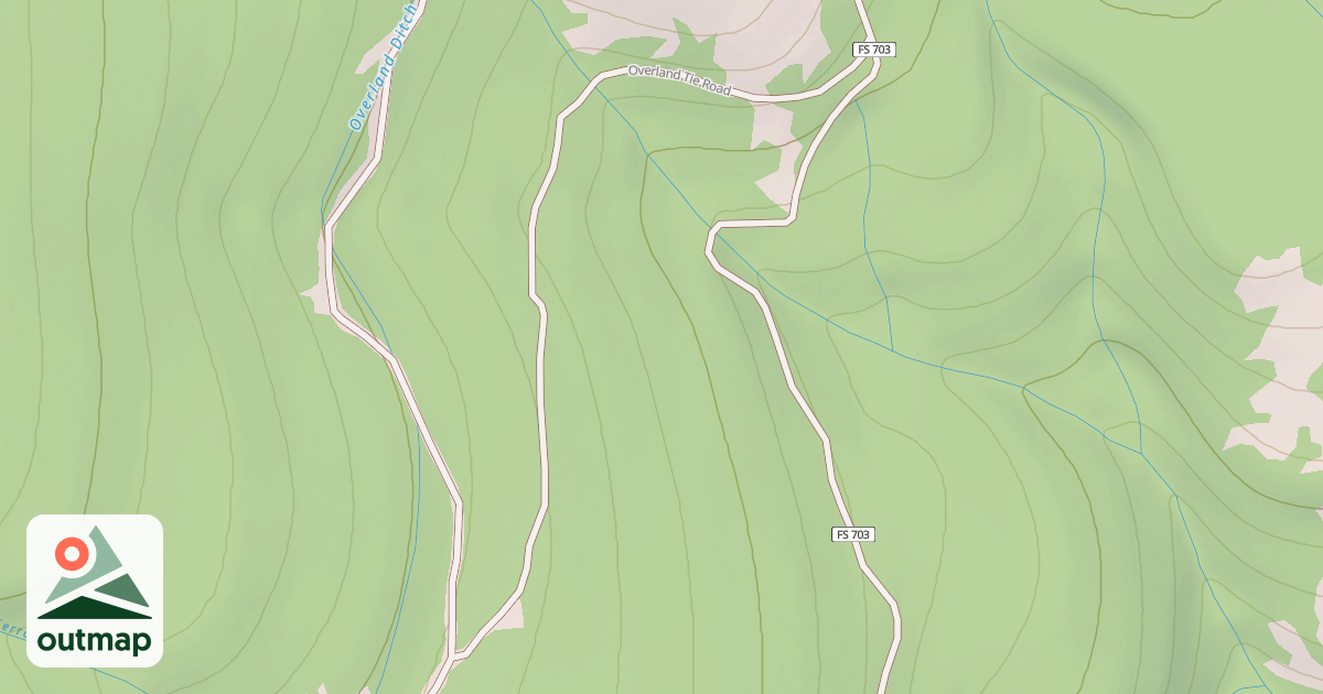 Map of OVERLAND TIE