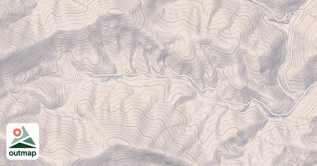 Map of KNIGHT CREEK