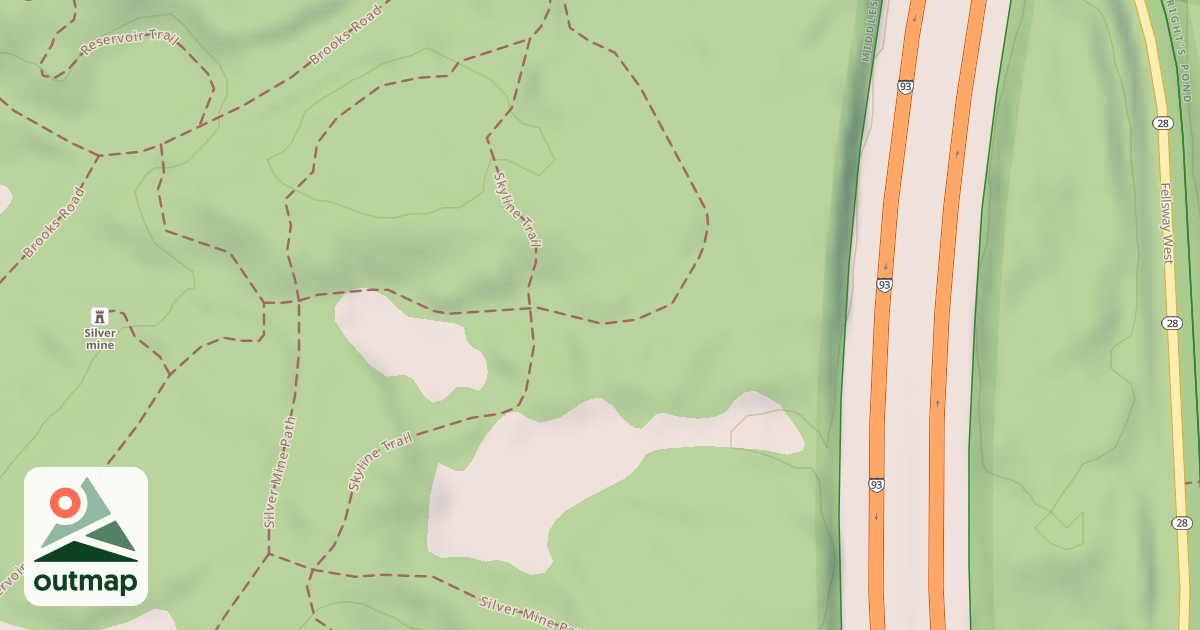 Map of Mountain Bike Loop