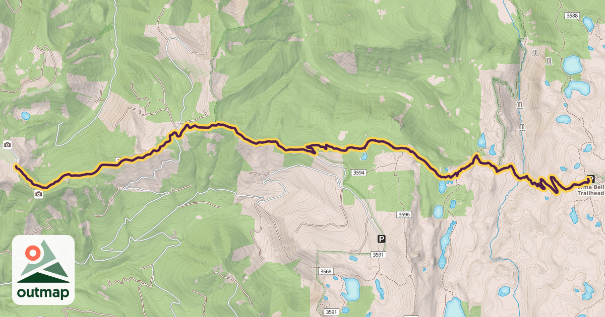 Map of Blair Lake Trail #3553
