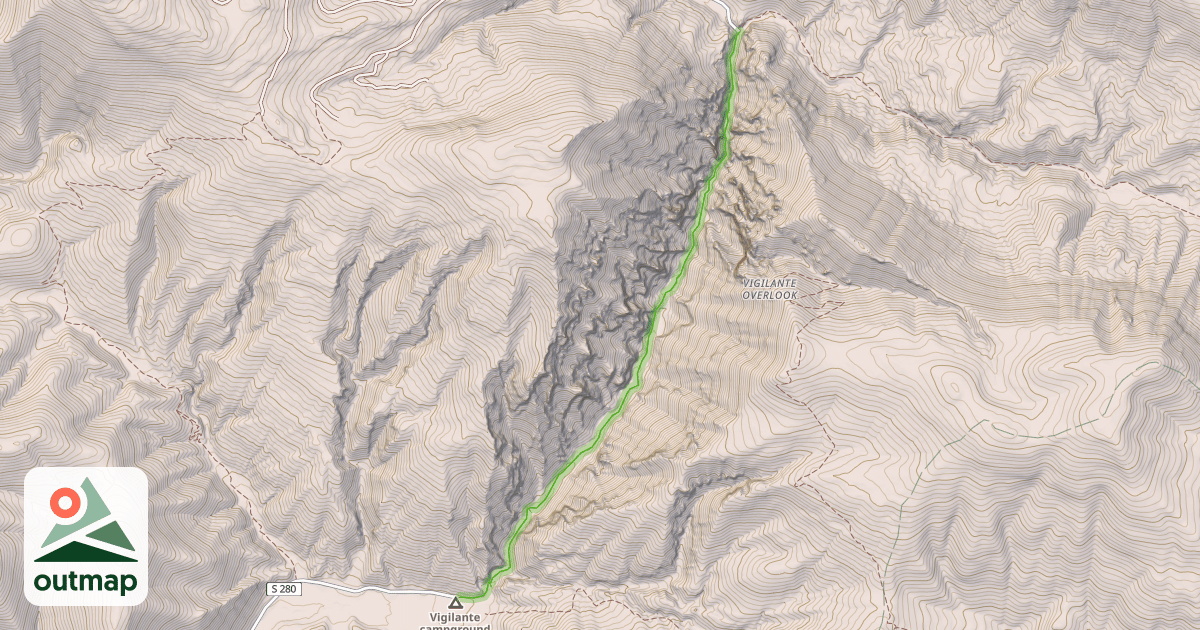 Map of Trout Creek Trail