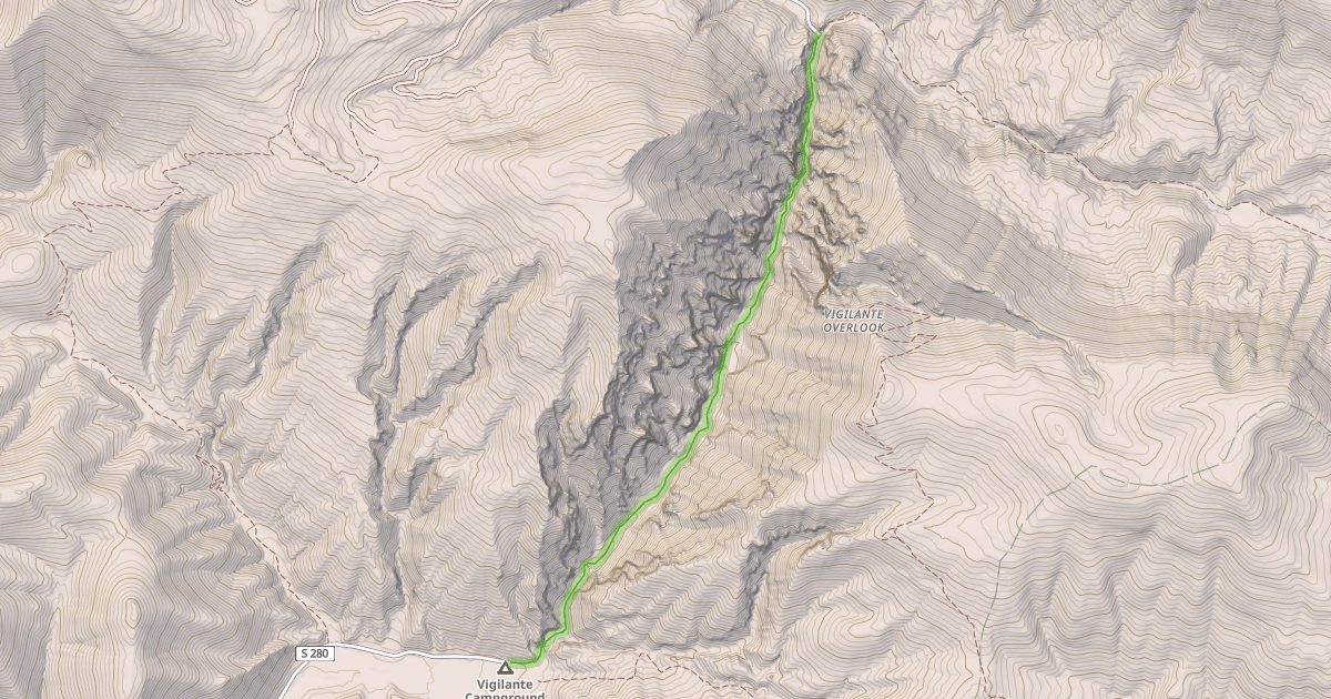 Map preview of Trout Creek Trail