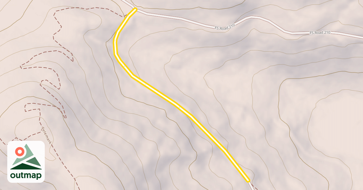 Map of FS Road 200