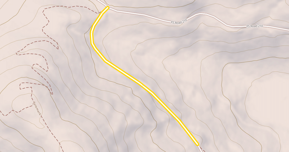 Map preview of FS Road 200