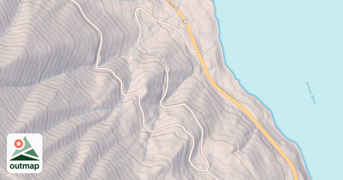 Map of BUCKEYE CREEK