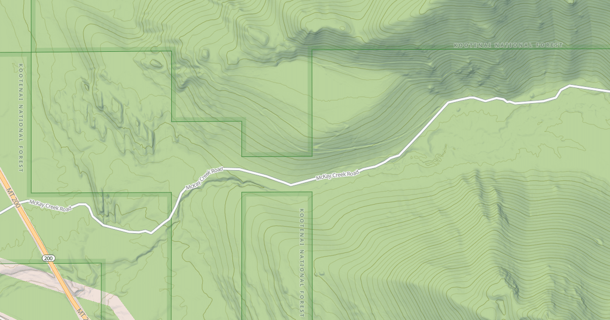 Map preview of MCKAY CREEK