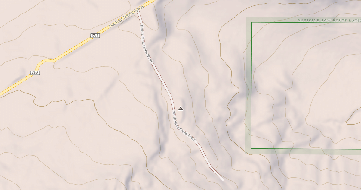 Map preview of NORTH HUNT CREEK