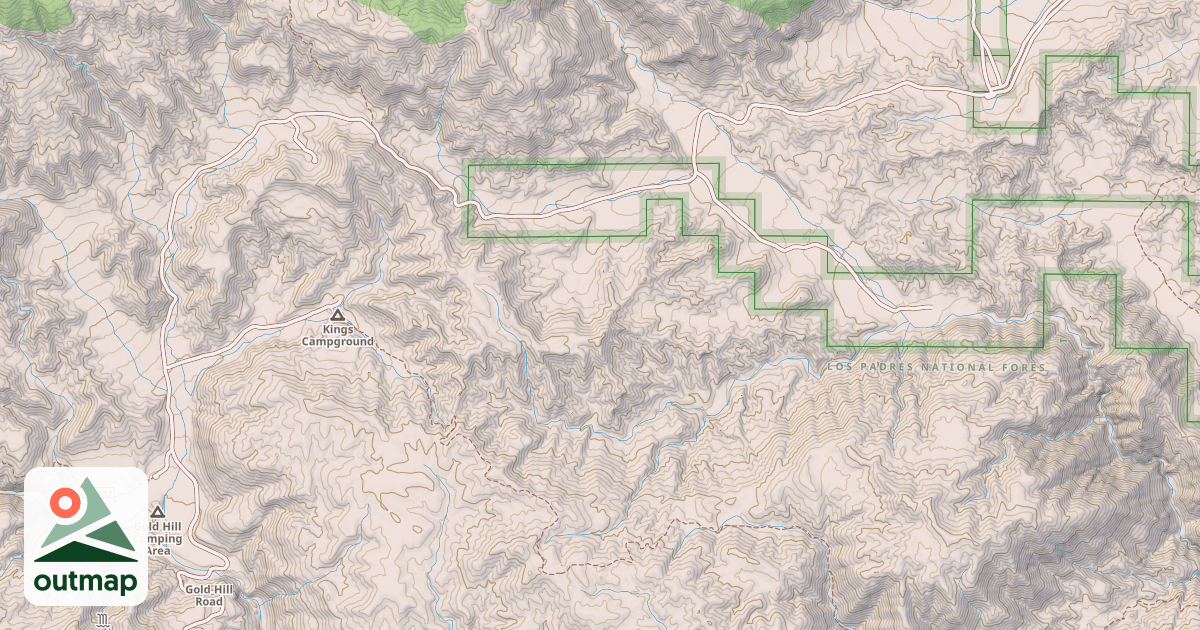 Map of GOLD HILL