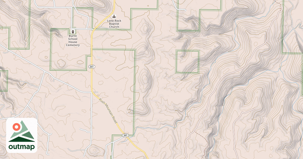 Map of LONE ROCK